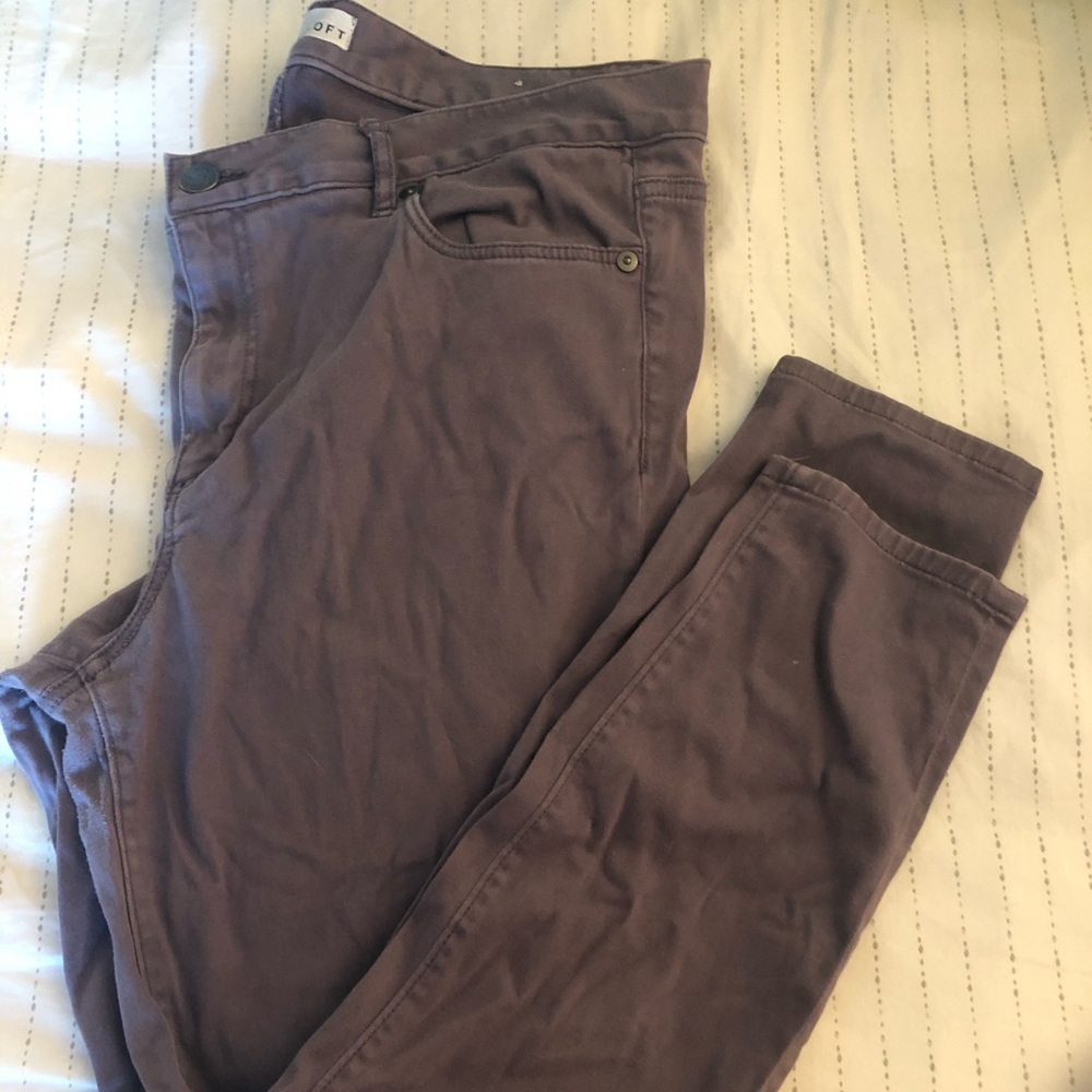 Lavender Loft Casual Skinny Ankle Pants